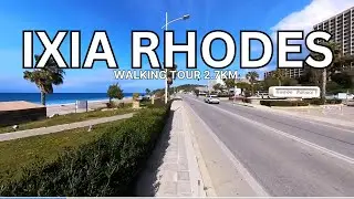 IXIA Rhodes Greece  - Walking the Entire Main Road