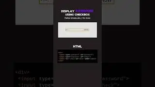 Show hidden password using JavaScript