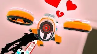 I TURNED THIS ROBOT INTO MY PET!!.. Then killed it...  (Budget Cuts VR HTC Vive Gameplay)