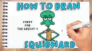 HOW TO DRAW SQUIDWARD FROM SPONGEBOB SQUAREPANTS EASY STEP BY STEP by BOXLINE