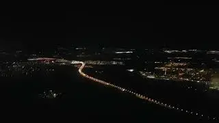 Пролетая над ночной Москвой.