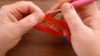 Именная мочалка с рисунком "спиралька".