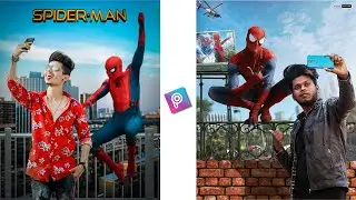Spiderman Photo Editing Concept - Picsart Editing || Ghaus Editz - 