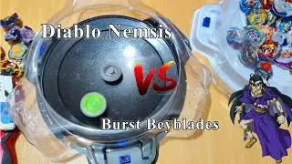 Diablo nemesis  VS  Burst Beyblades Battle .