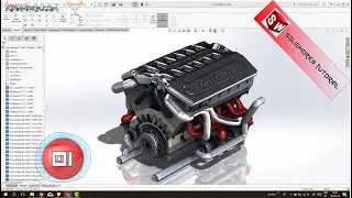 Solidworks tutorials  V12 engine | Ep 01 Full HD 😍