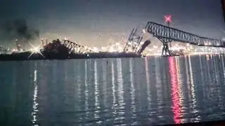 Baltimore bridge collapse #bridgecollapsed  #baltimore  #FrancisScottKeyBridge