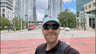 Toronto LIVE: Along Spadina from Queens Quay W to Spadina Stn + 510 Spadina Buses (June 23rd, 2024)
