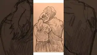 Sarılan Sevgili Çizimi #shorts