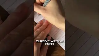 CURSIVE WRITING ASMR #asmr #shorts