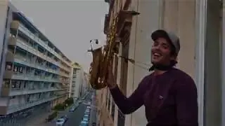 Corona- The Rhythm of the Night (Sandy Sax balcony live extract)
