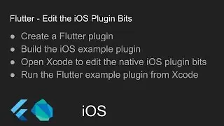 Flutter - Edit the iOS Plugin Bits