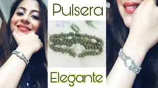 HERMOSA pulsera ELEGANTE💎con MOSTACILLAS/ Bisuteria
