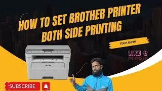 How to Set Brother printer Both Side Printing
