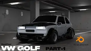How to Model a Custom Volkswagen Golf in Blender!