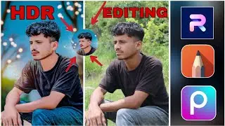 New HDR photo editing kaise kare/Hdra face smooth and hdr background Bokeh effect photo editing 2025
