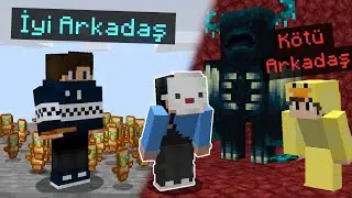Minecraft'ı Bitiriyorum ama Arkadaşım Engel ya da Yardımcı Oluyor..