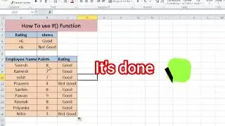 🔥how to use if formula in excel🔥 #excelformula