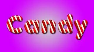 How to Create Candy Text in Photoshop | Photoshop Effects | Text Effects in Photoshop