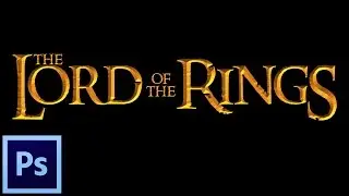 Photoshop Tutorial: How to Create Lord of the Rings Text