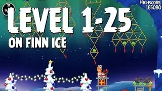 Angry Birds Seasons On Finn Ice 1-25 Walkthrough 3 Star