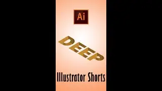 Deep Hole Effect in Illustrator | Using Font Compound Path, Cliping Mask, 3D... eGenstudio 