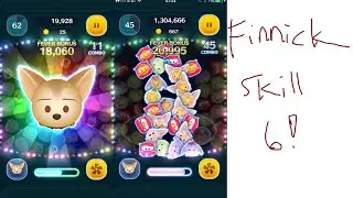 Ultimate Tsum Tsum - Finnick Skill 6 - High Scoring Gameplay