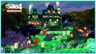 Haunted Manor👻 - Sims 4 Spooky Mansion [No CC] Simhain Collab - Sims 4 Speed Build | Kate Emerald