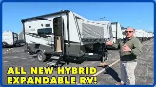 FIRST LOOK All New Hybrid Layout! 2025 Forest River Flagstaff Shamrock 17E