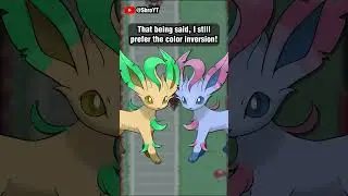 Inverting the Colors of Leafeon and Glaceon || #shorts #pokemon #shinypokemon