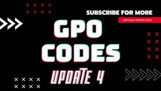 Roblox GPO codes update 4 2021 (5 NEW CODES)