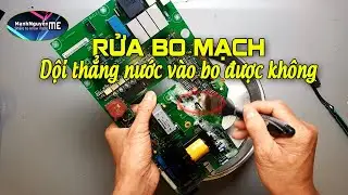 Rửa bo mạch điện tử theo kiều đổ nước vào loa