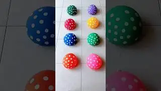 8 Dot Water Color Balloons Pop Reverse Video Asmr Satisfying