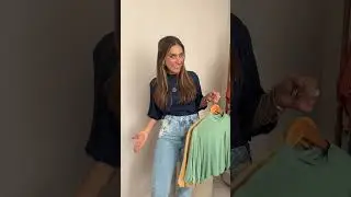 TENDÊNCIA: blusa manga 3/4 em malha de viscose e calça jeans mom