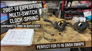 2007-14 Expedition Multi-Switch/Clock-spring for the 11-16 Super Duty Dash swap