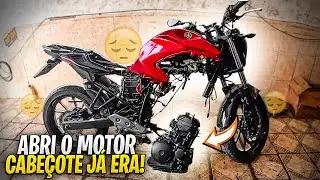 DESMONTEI O MOTOR DA FZ25 COM 10.000KM