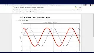 Introduction to Vpython 2d graphs and animation