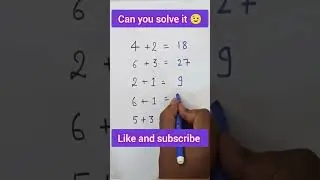 puzzle for genius only #mathpuzzle #canyousolve #youtubeshorts #math #shorts #viral