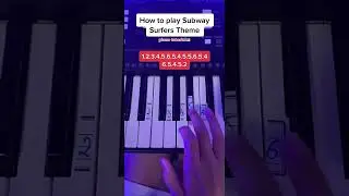 How To Play Subway Surfers Theme | Easy Piano Tutorial #piano #shorts