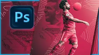 How to make a Salah football visual! - Abstract Football Poster Tutorial (Photoshop)