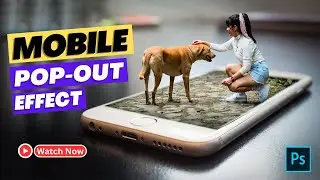 How To Create An Amazing Pop Out Effect In Photoshop | Mobile Pop Out Effect