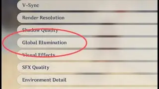 GENSHIN UPDATE Ver 4.0 Add new settings Global illumination OFF/ON