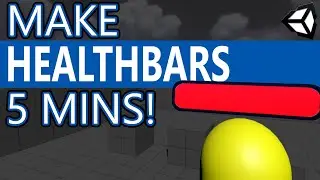 How to make a HEALTH BAR in 5 Minutes! - Unity
