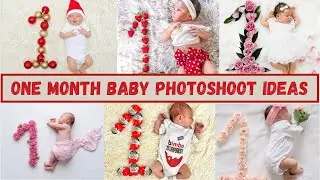 1 Month Baby Photoshoot Ideas at Home | One Month Baby Photography Ideas | Saru's Empire