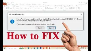 How to solve: PowerPoint found a problem with content in pptx | 2024