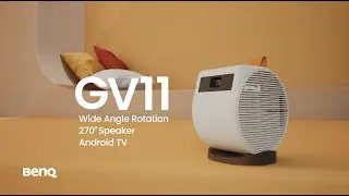 Portable Projector with 135° Projection Angle, Android TV, Wireless Casting | GV11