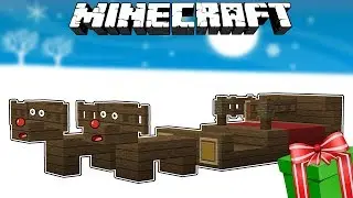 How to make SANTA'S SLEIGH in Minecraft