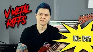 5 easy Metal-riffs (Tabs + Backing)