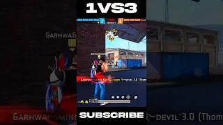 1 VS 3 🎯 🤯 CLUTCH WITH THOMPSON GUN 🔫 #shorts