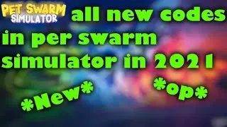 ALL NEW CODES AND GAMEPLAY IN PET SWARM SIMULATOR