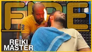 ASMR Intense Fire 🔥 Massage  and Unwanted Hair Removal by REIKI MASTER💈#asmr